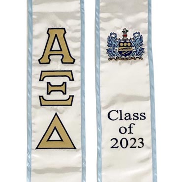 Alpha Xi Delta Class of 2025 Graduation Stole - Picture 4 of 5
